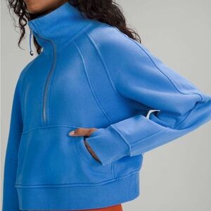 Lululemon Scuba Oversized Funnel Neck Half-Zip - Blue Nile